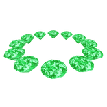 Glowing Emerald Halo Crown Circlet [Sparkles]