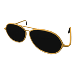 Gold Aviator Sunglasses