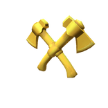 Gold Battle Axepack of Might