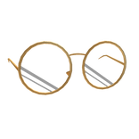 Gold Circle Frame Glasses
