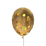 Gold Confetti Balloon