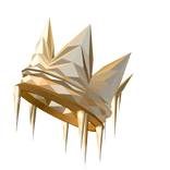 Gold Floating Frozen Crown