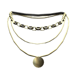 Gold Layered Chain Pendant Necklace (3.0)