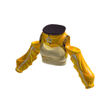 Gold Off Shoulder Crop Top w/ Star Charm 