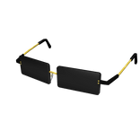 Gold Rectangle Shades