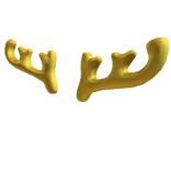 Golden Cloth Reindeer Antlers