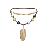 Golden Feather Necklace - 3.0