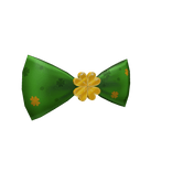 Golden Four Leaf Clover Bow Tie
