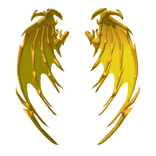 Golden Skeletal Wings
