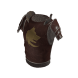 Golden Wolf Medieval Chest & Shoulder Armor