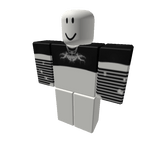 goth emo shirt w/ striped glove