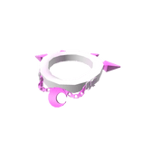 Goth Kawaii Moon Chained Choker 3.0