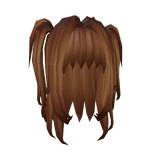 Gothic Brown Half up Half Down