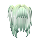 Gothic Lime Green Half up Half Down