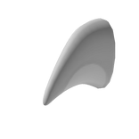 Gray Manokit Fursuit Fin