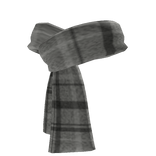 Gray Plaid Scarf