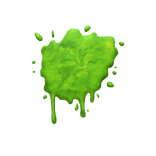 Green Alien Splatter