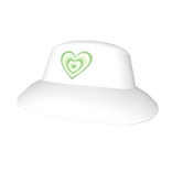 Green & White Heart Wave Hat 💚