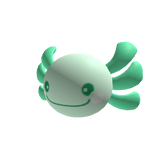 Green Axolotl Head