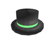 Green Banded Top Hat