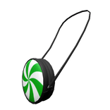 Green Candy Cane Peppermint Crossbody Bag