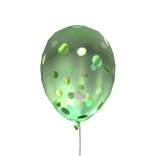 Green Confetti Balloon