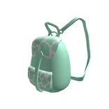 Green Cow Print Backpack