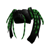 Green Cybergothic pigtails