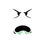 Green Drool Angry Zombie