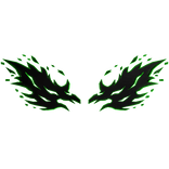 Green Flame Wings