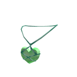 Green Heart Knot Necklace