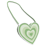 Green Heart Wave Purse 3.0