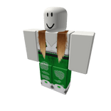 Green Rose Embroided White Croptop x Green Denim J