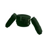 Green Sleeve Tube Top with Golden Tie Rings