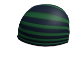 Green Striped Beanie
