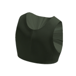 Green Thrifted Y2K Crop Top