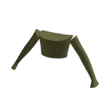 ✅ Green Top with Long Oversized Sleeves