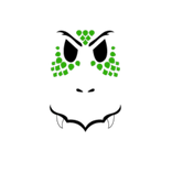 Green Ultimate Dragon Face