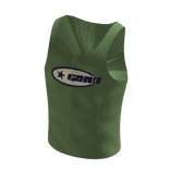 Green Y2K GLXW Logo Tank Top