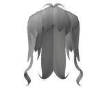 Grey Anime Flowy Hair
