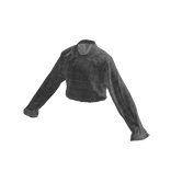 Grey Plaid Collar Shirt