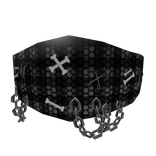 Grey Plaid Punk Mask