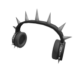 Grey Punk Rock Headphones