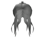 Grey Trendy Lazy Bun Hair