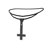 Grey upside down cross necklace (3.0)