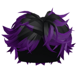 Grunge Boy Hair in Black to Purple