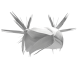 Grunge Emo Spiky Hair White