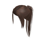 Grunge Messy Ponytail in Brown