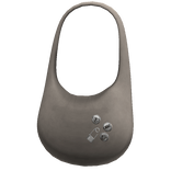 Grunge Pinned Cloth Bag in Beige