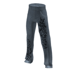 Grunge Tattoo High Waisted Baggy Denim Jeans